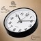 Clockswise Black Analog Clock – Silent, Non-Ticking for Wall, Office Desk, Table and Shelf, Battery-Operated Perfect for Home Office, Farmhouse Kitchen Decor, Bathroom, School and Bedroom Decor